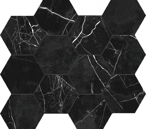 Mozaika Muse Nero Marquina | černá | 300x340 mm | mat