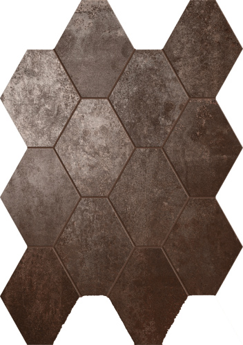 Dlažba Oxid Hexagon Lava | 250x340  | mat