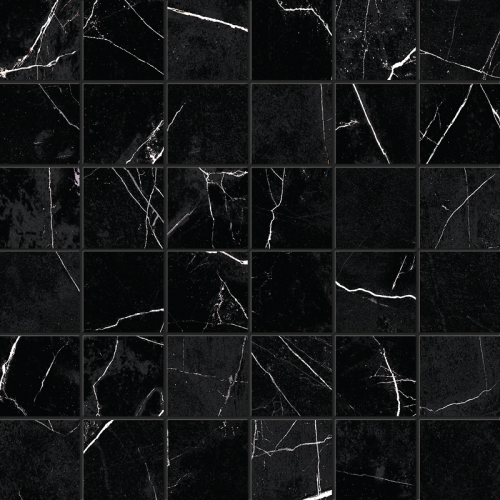Mozaika Muse Nero Marquina | černá | 300x300 mm | lesk