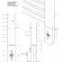 Topná tyč | Home Plus obdélníkový profil s dálkovým ovladačem | černá | 600W | s připojovacím kabelem se zástrčkou