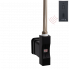 Topná tyč | Home Plus čtvercový profil s dálkovým ovladačem | černá | 300W | bez připojovacího kabelu