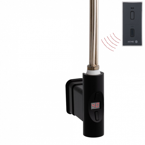 Topná tyč | Home Plus O-profil s dálkovým ovladačem | černá | 1200W | bez připojovacího kabelu