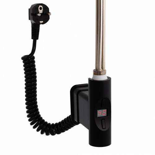 Topná tyč | Home Plus Eco | O-profil | černá | 600W | s připojovacím kabelem se zástrčkou