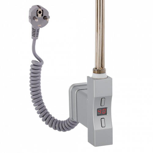 Topná tyč | Home Plus Eco | obdélníkový profil | chrom mat | 600W | s připojovacím kabelem se zástrčkou