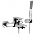 Nástěnná vanová baterie | páková | chrom lesk | INFINITY  + ruční sprška, hadice a úchytka