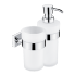 Hygienický set Keira (dávkovač na mýdlo a držák pohárku s pohárkem)