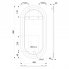 LED podsvícené zrcadlo | senzor | KEIRA | 450 x 900 | senzor | folie anti-fog | černá