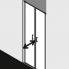 CADY XS | Sprchová zástěna - dveře do niky | kyvný zdvihový mechanismus 180° | 900 x 2000