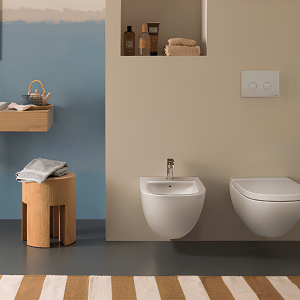 Bidet Stockholm | závěsný | bílý | 550 x 370 x 290