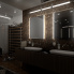 Koupelnové podsvícené LED zrcadlo |  800 x 700 | 2x senzor