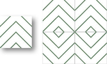 Dlažba Lines & Dots | Olive | mat