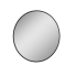 Koupelnové LED zrcadlo | Sand Round | Ø 600 | černá