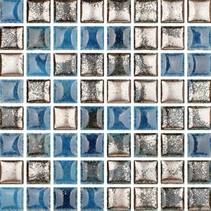Mozaika Luxor Turquoise | modrá | 316 x 316 mm | lesk