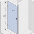 X101 | Sprchová zástěna - dveře do niky | SCANDIC | 900 x 2000 | černá | levé