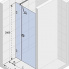 X102 | Sprchová zástěna - dveře do niky | SCANDIC | 1600 | chrom | pravé