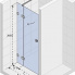 X104 | Sprchová zástěna - dveře do niky | SCANDIC | 800 x 2000 | chrom | pravá