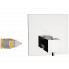Podomítkový modul QUBIKA | vrchní díl pákový jednocestný | termostatický | chrom lesk