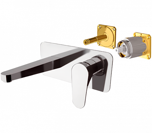 Umyvadlová baterie podomítková | 180 | páková | bronz lesk | CLASS LINE | horní díl