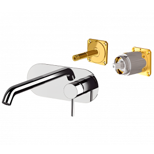 Umyvadlová baterie podomítková | páková | bronz lesk | X STYLE | horní díl