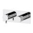 Podomítkový modul CELEBRITY CHESTER | M | pákový dvoucestný | chrom černý broušený