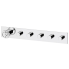 Podomítkový modul Chrono | pákový pěticestný | chrom černý broušený