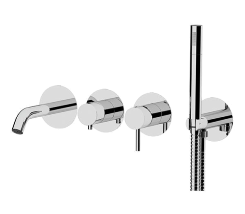 Vanová baterie podomítková | dvoucestná | páková | bronz lesk | X STYLE