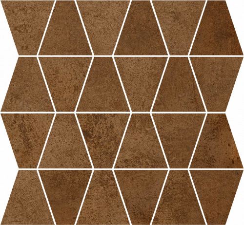 Mozaika Metallic Prism Corten | hnědá | 350x350 mm | mat