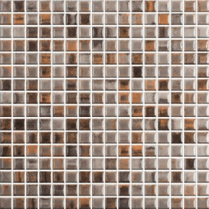 Mozaika Fantasy Brown & Grey & Orange | 316 x 316 mm | lesk