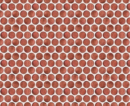Skleněná Mozaika LAURA | ⌀ 18 mm | růžová