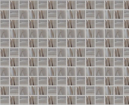 Skleněná Mozaika ATON - šedá | 20x20x4 mm | žíhaná