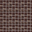 Skleněná Mozaika ATON - tmavě hnědá | 20x20x4 mm | žíhaná