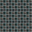 Skleněná Mozaika ATON - tmavě zelená | 20x20x4 mm | žíhaná