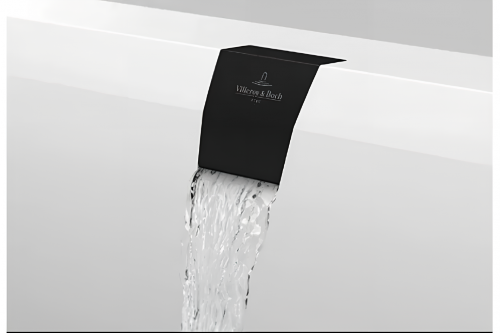 Vanový sifon s napouštěním přepadem pro vanu Squaro Edge | Black Matt