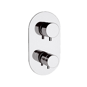 Podomítkový modul MINIMAL THERMO | pákový dvoucestný | termostatický | chrom lesk