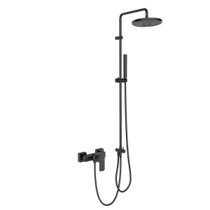 Sprchový set | nástěnný | černá mat | HADSEL