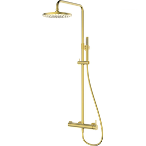 Sprchový set | nástěnný | kartáčované zlato | MOLLE