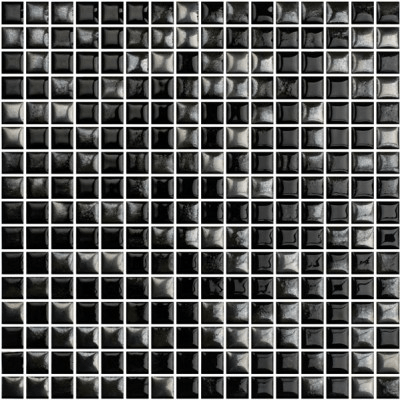 Mozaika Oxide Black&Silver | černá | 316 x 316 mm | lesk