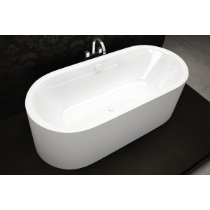 Vana MEISTERSTÜCK DUO OVAL | 1700 x 750 x 485 | alpská bílá Perl-Effekt | napouštění přepadem