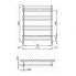 Radiátor Ulysses chrom 900x838 | naplněno | HT1-C-300W vpravo | chrom lesk