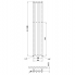 Radiátor Rosendal | 266x1500 mm | bordó strukturální mat