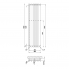 Radiátor Rosendal | 420x1500 mm | chrom lesk