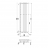 Radiátor Rosendal | 420x1500 mm | hnědá strukturální mat