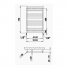 Radiátor Sorano | 500x790 mm | bílá strukturální mat