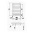 Radiátor Sorano | 600x790 mm | bílá strukturální mat