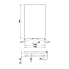 Radiátor Pegasus chrom | 488x800 mm | antracit lesk