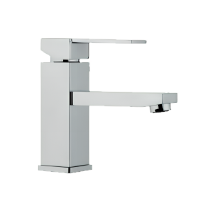 Stojánková umyvadlová baterie | páková | vysoká | růžové zlato lesk | QUBIKA