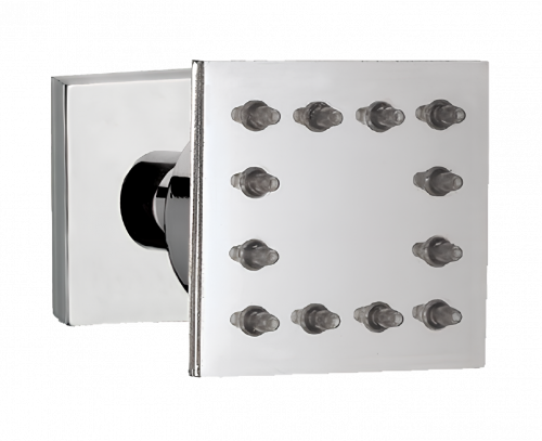 Masážní tryska JET  | hranatá | chrom lesk