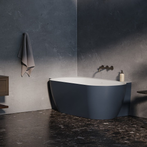 Vana Freedom Corner II Tec L | 1750 x 860 | Deepsea Blue | krytka odtoku bílá