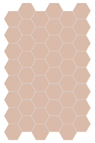 Dlažba Hexa Rossy Blush | růžová | 160x140 mm | mat