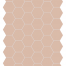 Dlažba Hexa Rossy Blush | růžová | 160x140 mm | mat